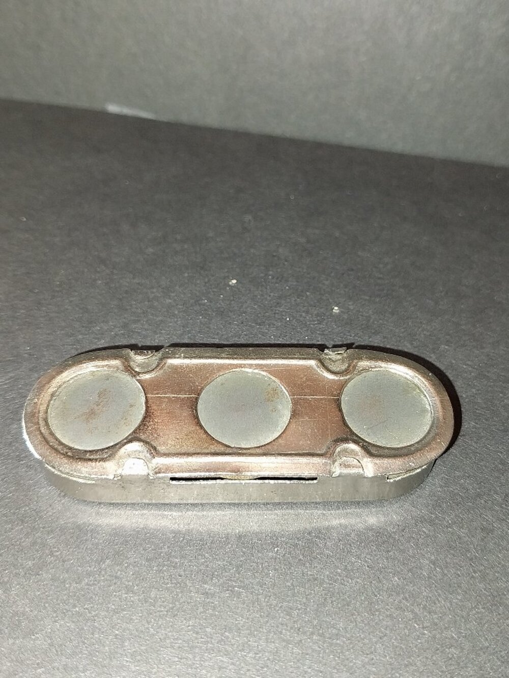 VTG RAILWAY FARE METAL TOKEN / COIN DISPENSER HOLDER 1950s MADE IN JAPAN